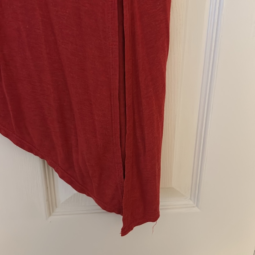 Asymmetrical Red Top - Picture 2 of 2